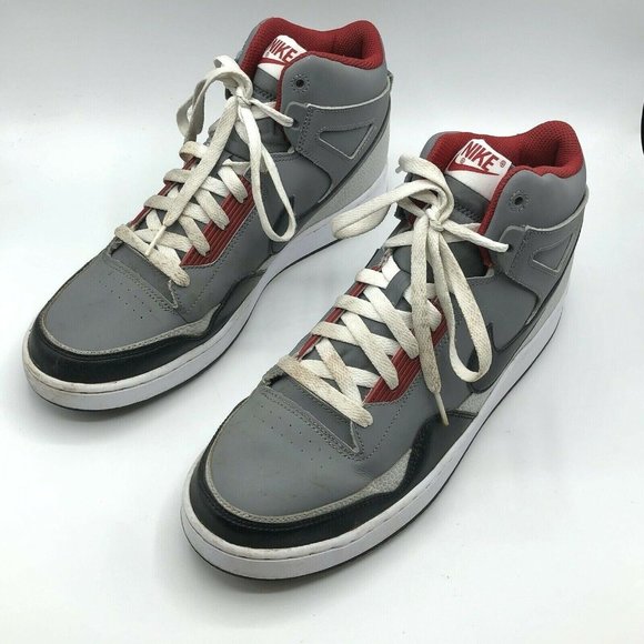 Nike Alphaballer Mid Sneaker Gray Red Basketball Men’s Shoe Size 10.5 487858-060 - Picture 12 of 12